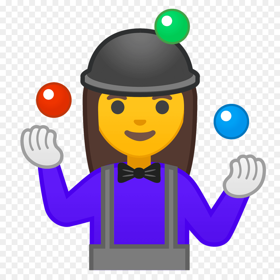 Woman Juggling Emoji Clipart, Person, Face, Head, Performer Free Transparent Png