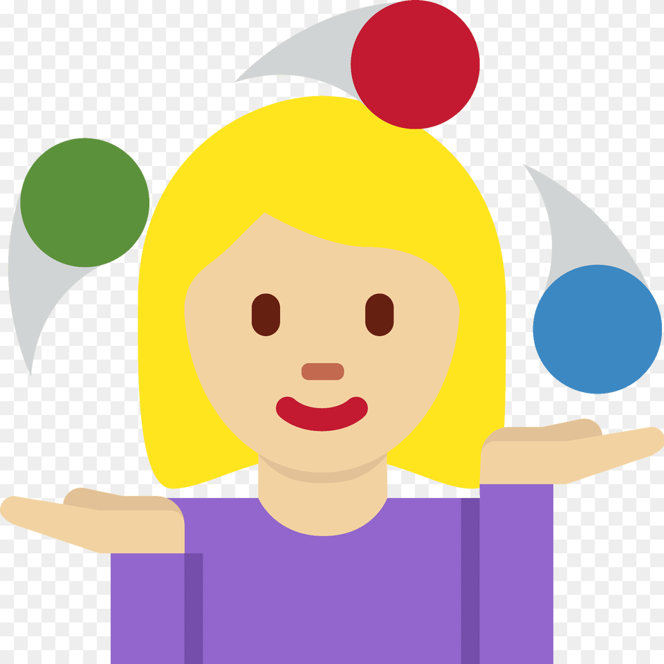 Woman Juggling Emoji Clipart, Cap, Clothing, Hat, Face Free Png