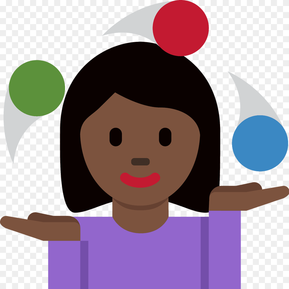 Woman Juggling Emoji Clipart, Face, Head, Person, Photography Free Png Download