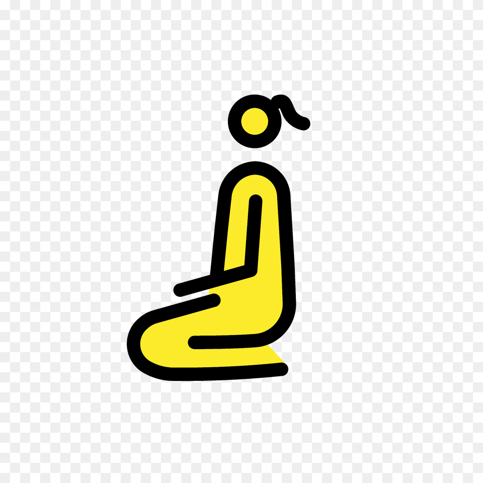 Woman Kneeling Emoji Clipart, Symbol, Number, Text Free Transparent Png