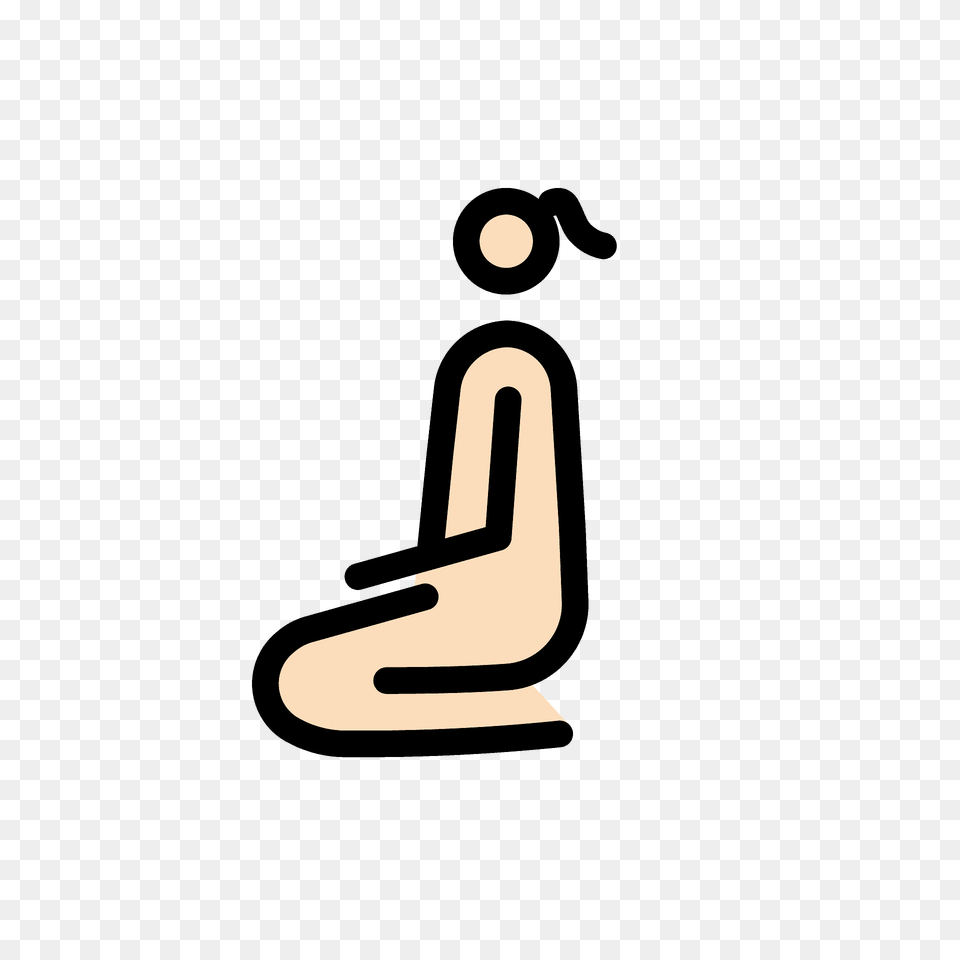 Woman Kneeling Emoji Clipart, Number, Symbol, Text Free Transparent Png