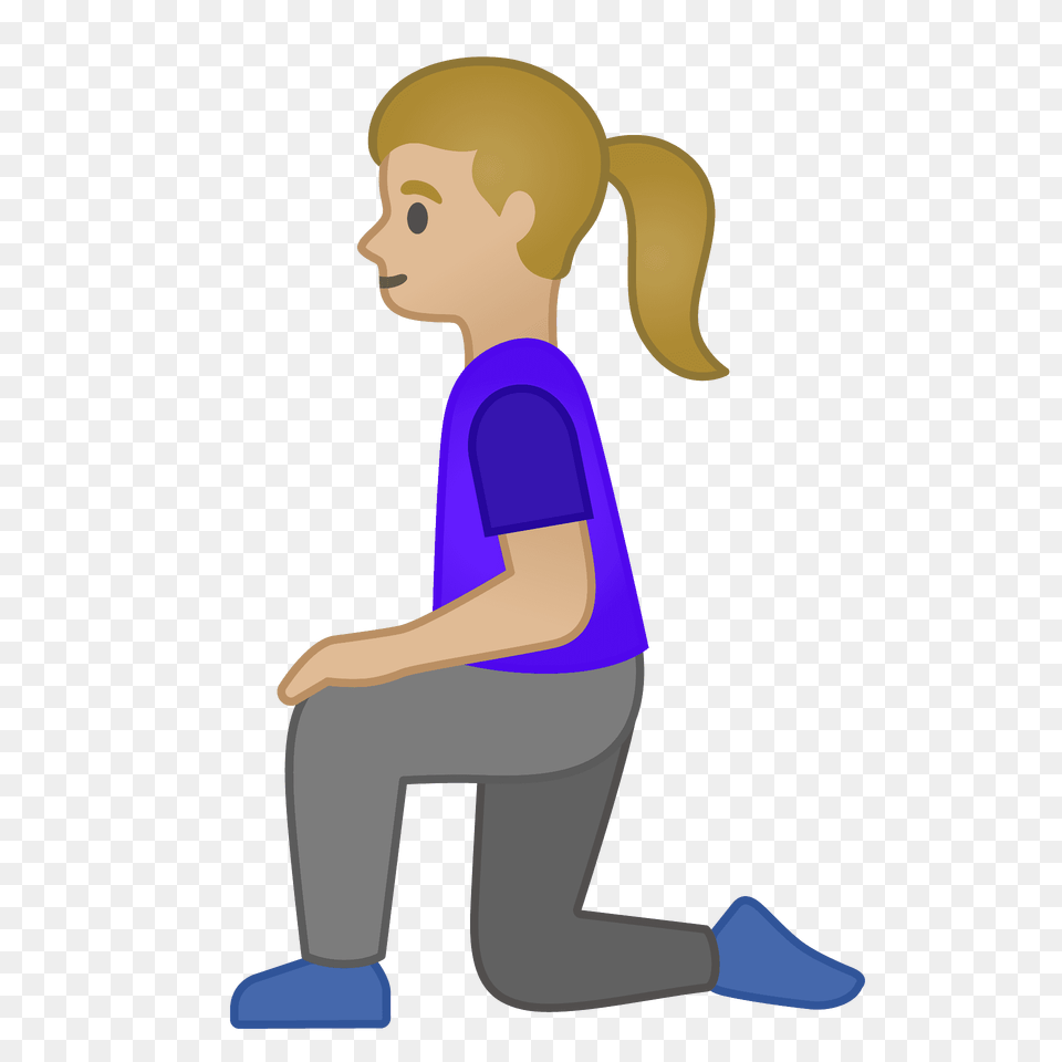 Woman Kneeling Emoji Clipart, Person, Face, Head, Sitting Free Png