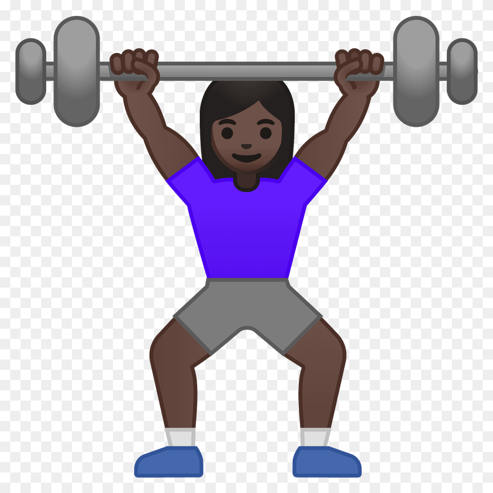 Woman Lifting Weights Emoji Clipart, Person, Face, Head, Working Out Png