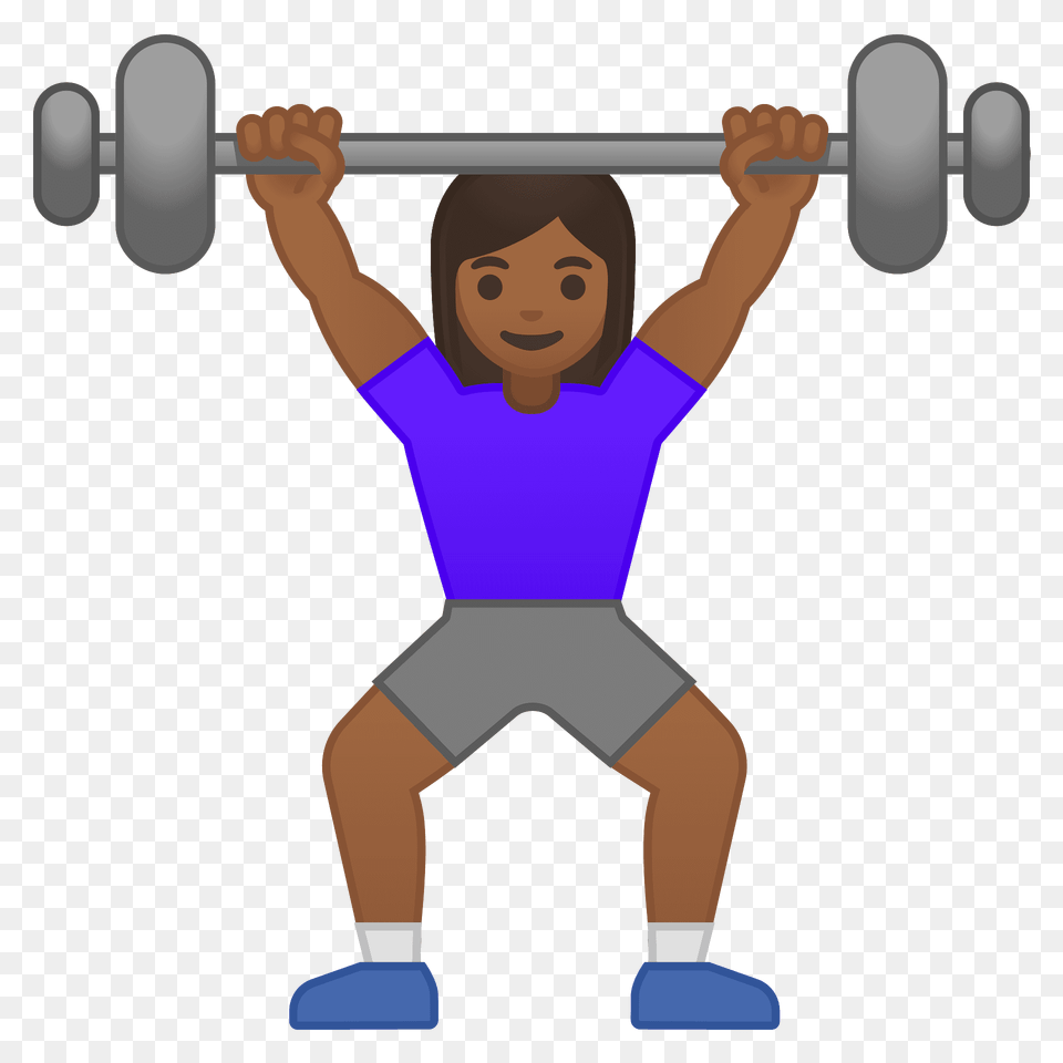 Woman Lifting Weights Emoji Clipart, Baby, Person, Face, Head Free Transparent Png