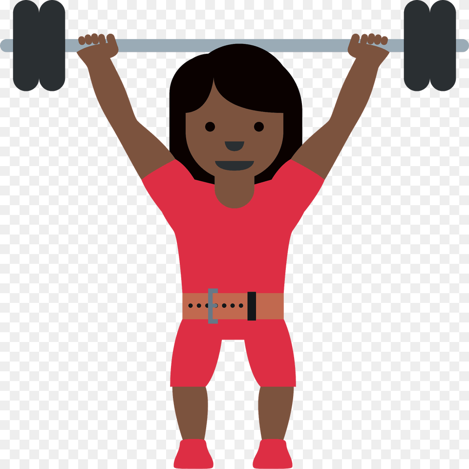 Woman Lifting Weights Emoji Clipart, Baby, Person, Face, Head Free Png