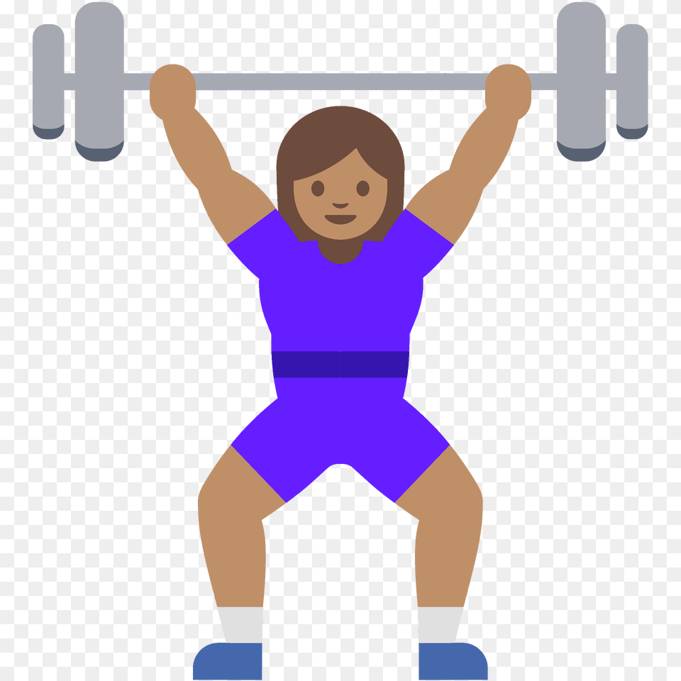 Woman Lifting Weights Emoji Clipart, Boy, Child, Male, Person Png