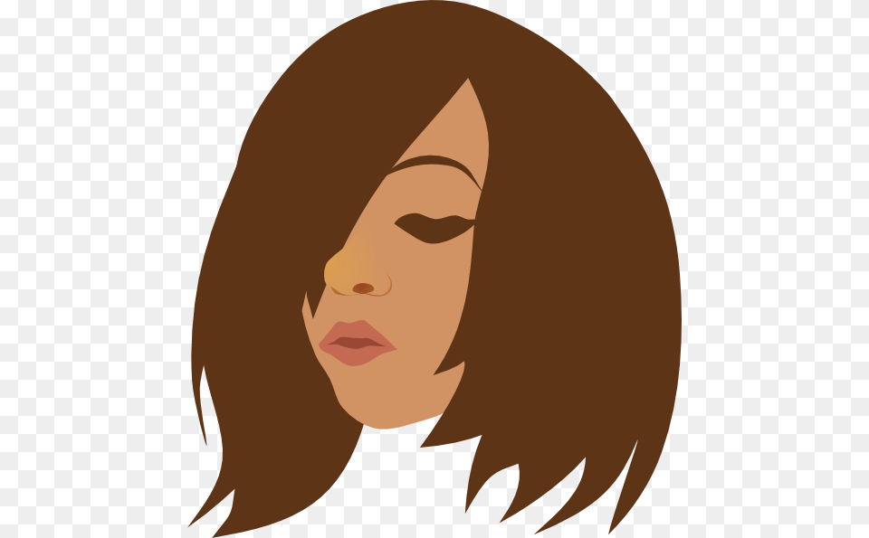 Woman Looking Down Clip Art, Adult, Face, Female, Head Png