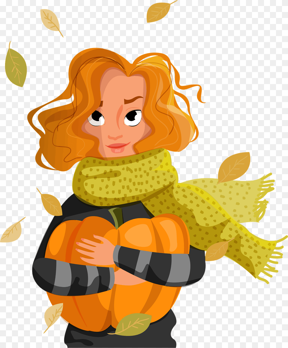Woman Loves Autumn Clipart, Photography, Baby, Person, Face Free Png Download