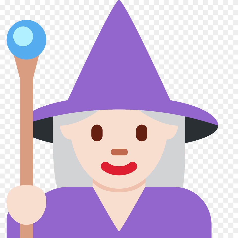 Woman Mage Emoji Clipart, Clothing, Hat, Spoon, Cutlery Free Png