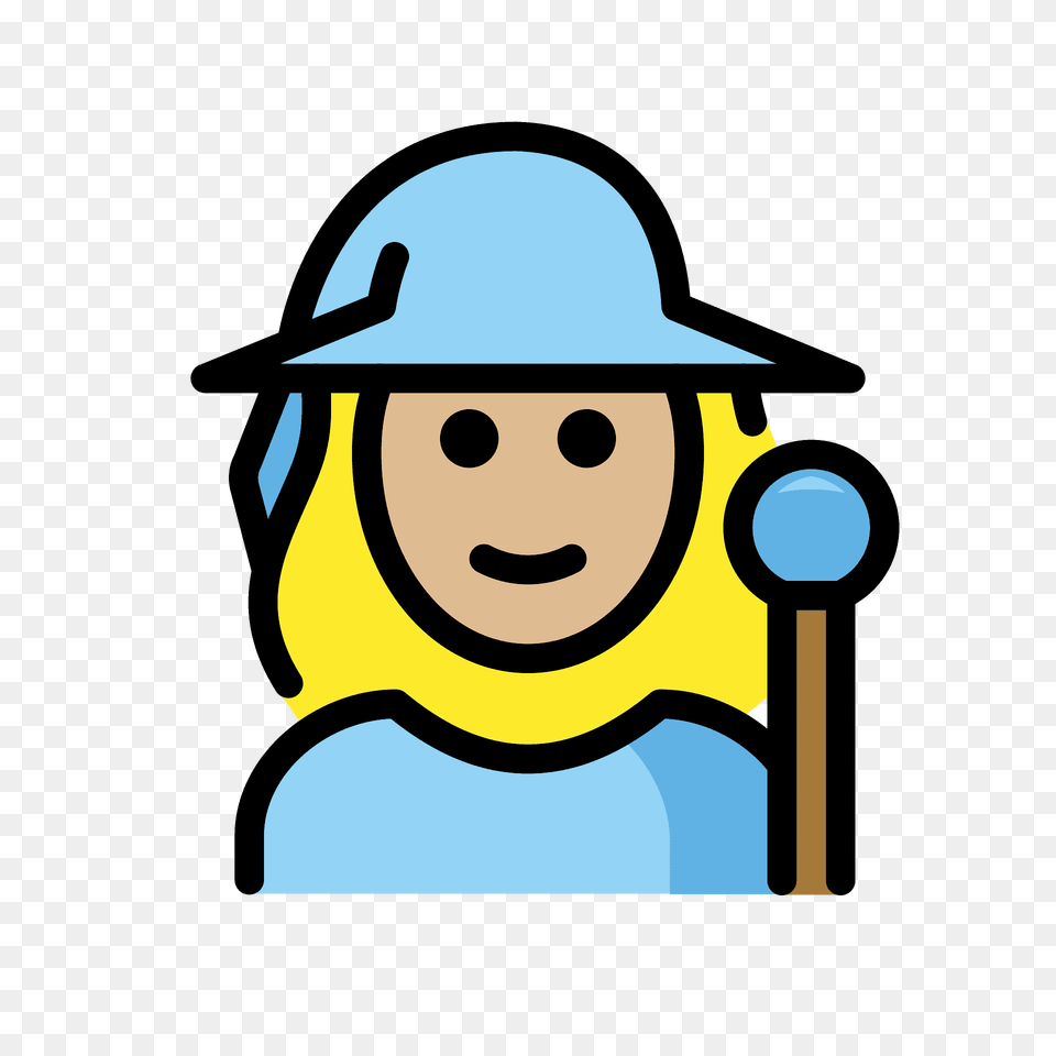 Woman Mage Emoji Clipart, Clothing, Hardhat, Helmet, Face Free Png