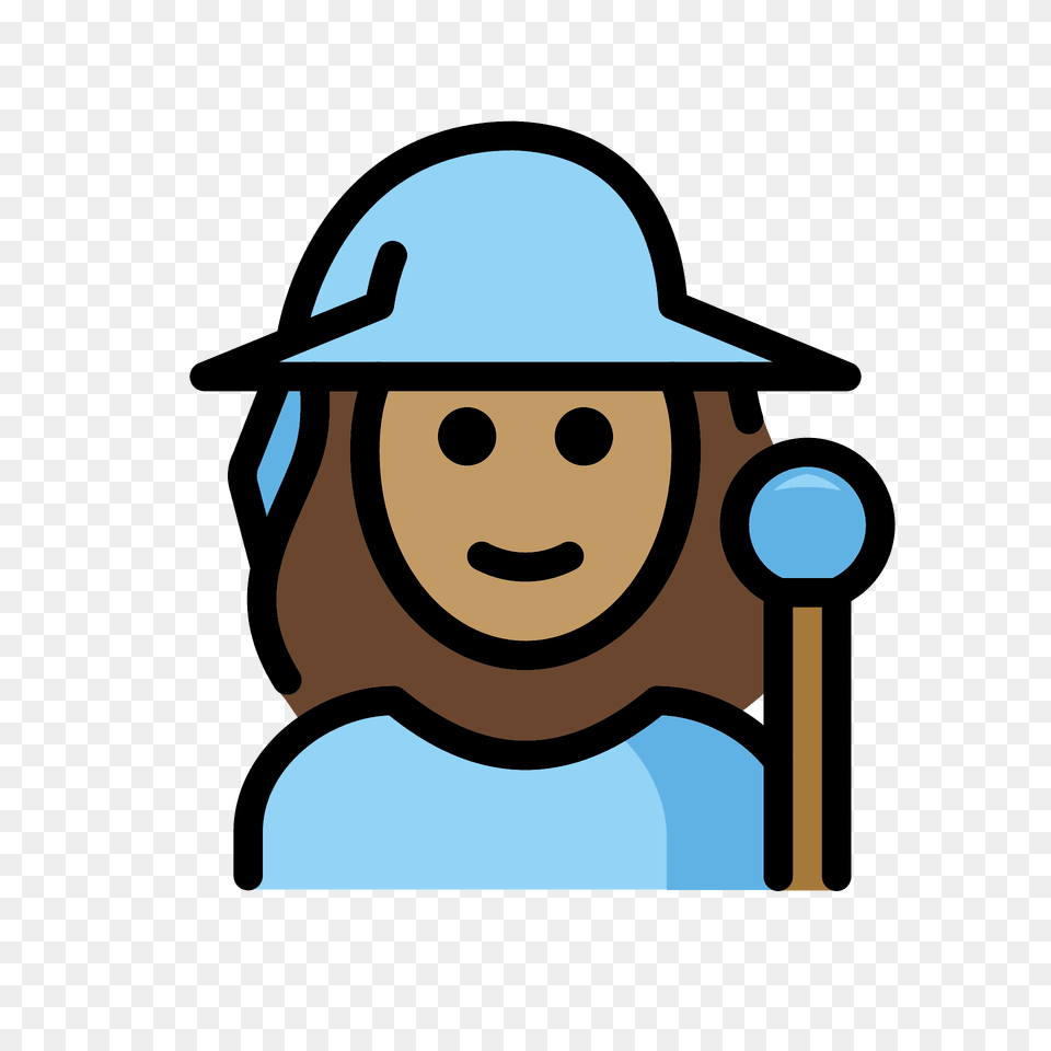 Woman Mage Emoji Clipart, Clothing, Hardhat, Helmet, People Png Image