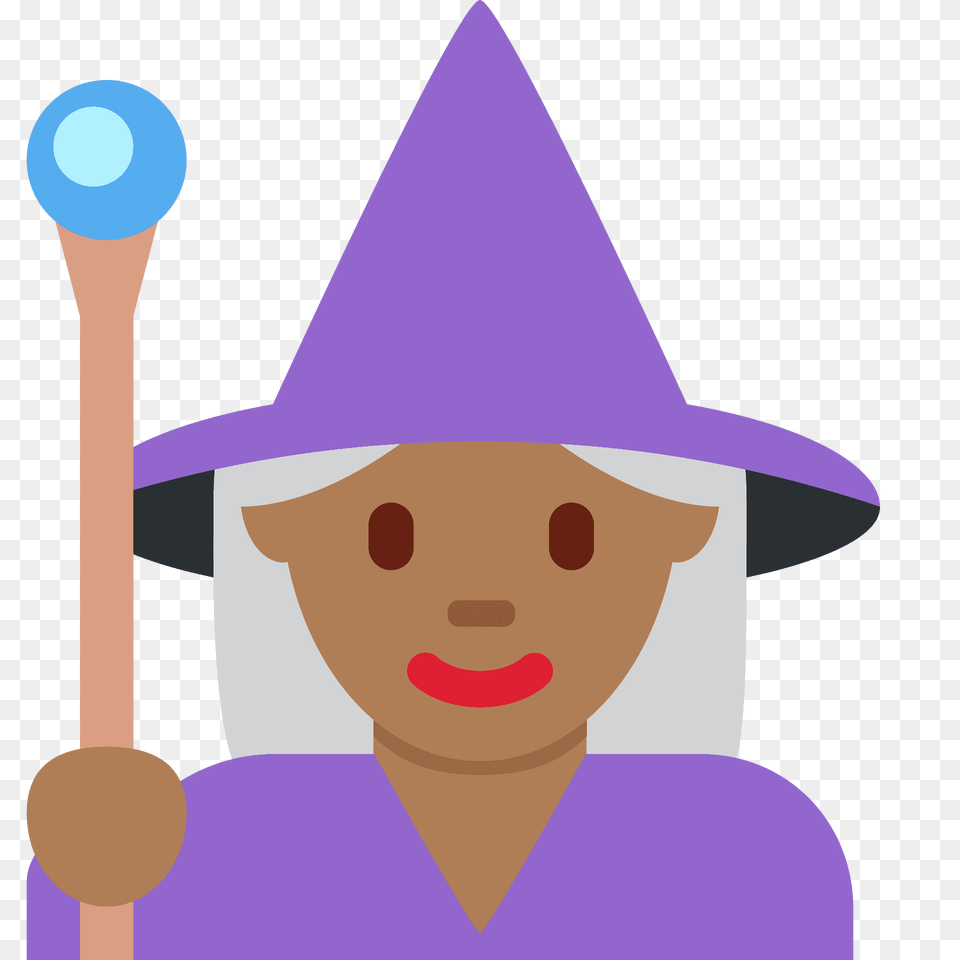 Woman Mage Emoji Clipart, Clothing, Hat, Spoon, Cutlery Free Png Download