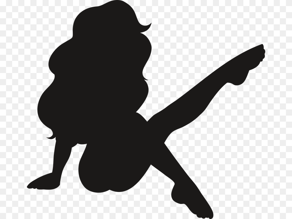 Woman Man Girl No Background Character Hair Sexy Cartoon No Background, Silhouette, Cupid, Dancing, Leisure Activities Png Image