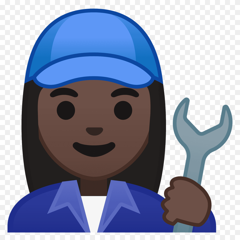 Woman Mechanic Emoji Clipart, Person, People, Cap, Clothing Free Png