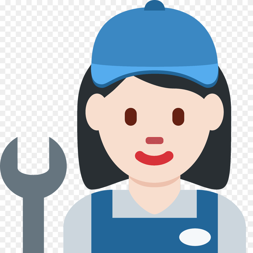 Woman Mechanic Emoji Clipart, Spoon, Baseball Cap, Cap, Clothing Free Png Download