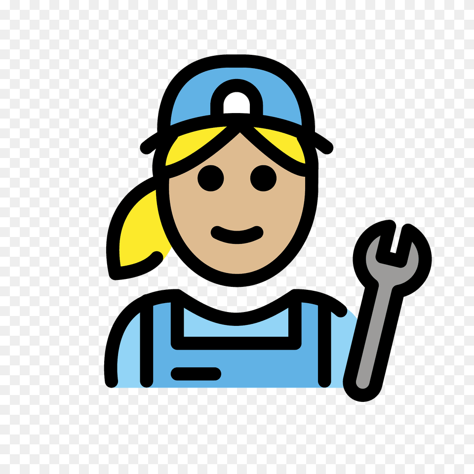 Woman Mechanic Emoji Clipart, Face, Head, Person, Baby Free Transparent Png