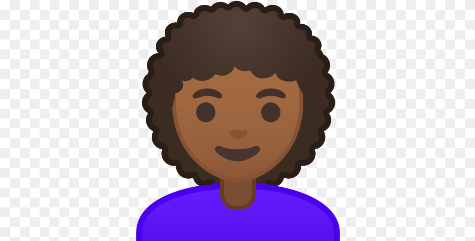 Woman Medium Dark Skin Tone Curly Hair Emoji Afro Emoji Copy And Paste, Face, Head, Person, Photography Png Image