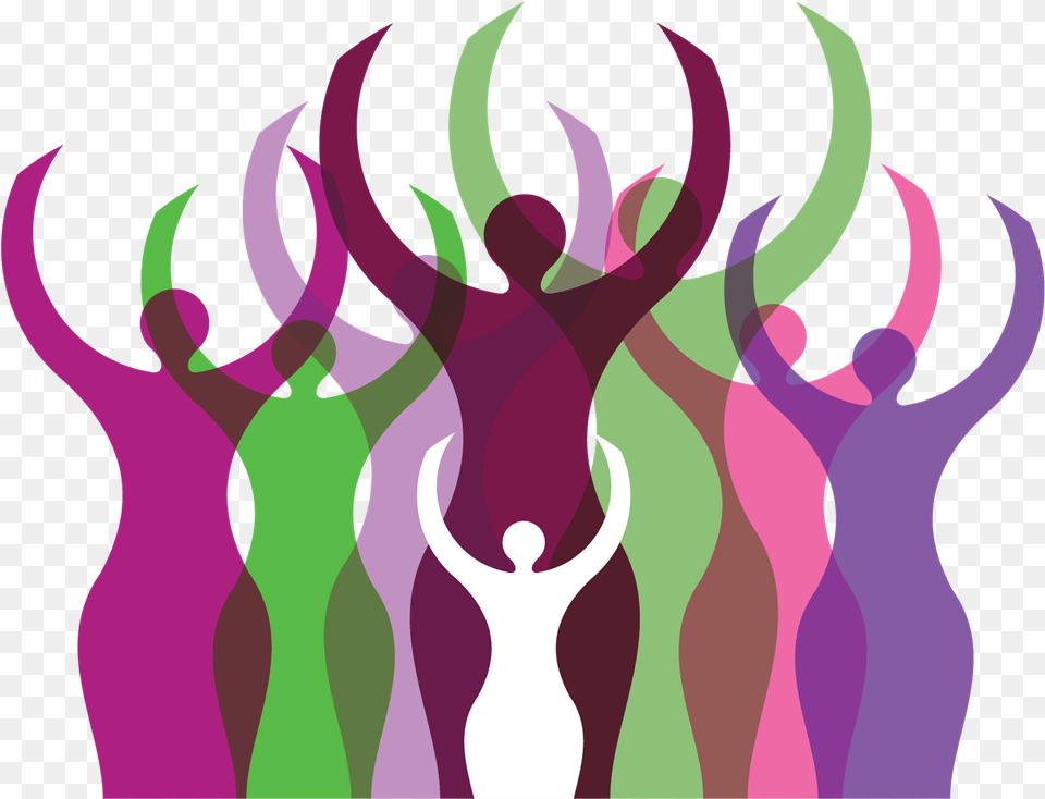 Woman Meeting Women Empowerment And Gender Equality, Art, Graphics, Purple, Person Png Image