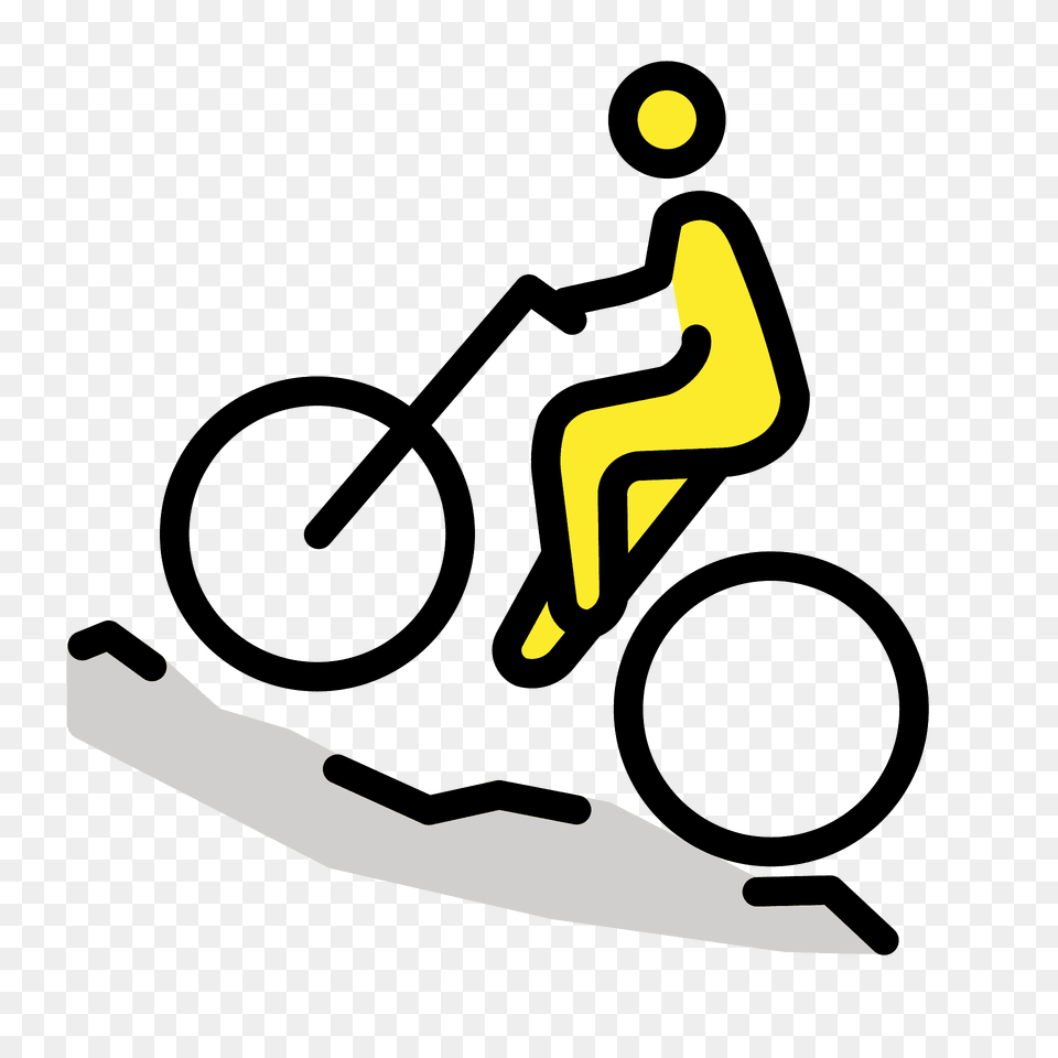 Woman Mountain Biking Emoji Clipart, Bicycle, Transportation, Vehicle, Gas Pump Png
