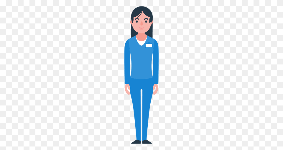 Woman Nurse Character, Sleeve, Long Sleeve, Clothing, Child Free Png Download