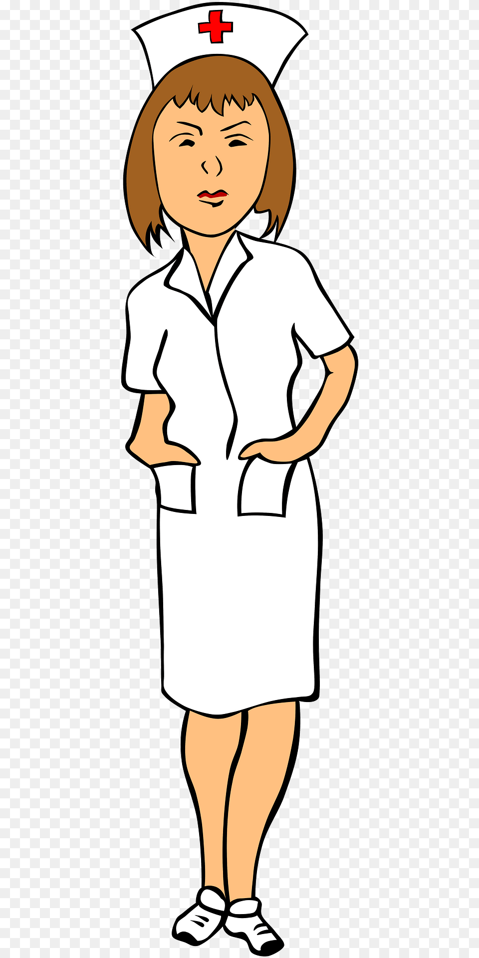 Woman Nurse Clipart, Book, Comics, Publication, Person Free Png