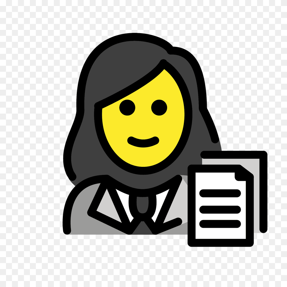 Woman Office Worker Emoji Clipart, Face, Head, Person Free Png Download