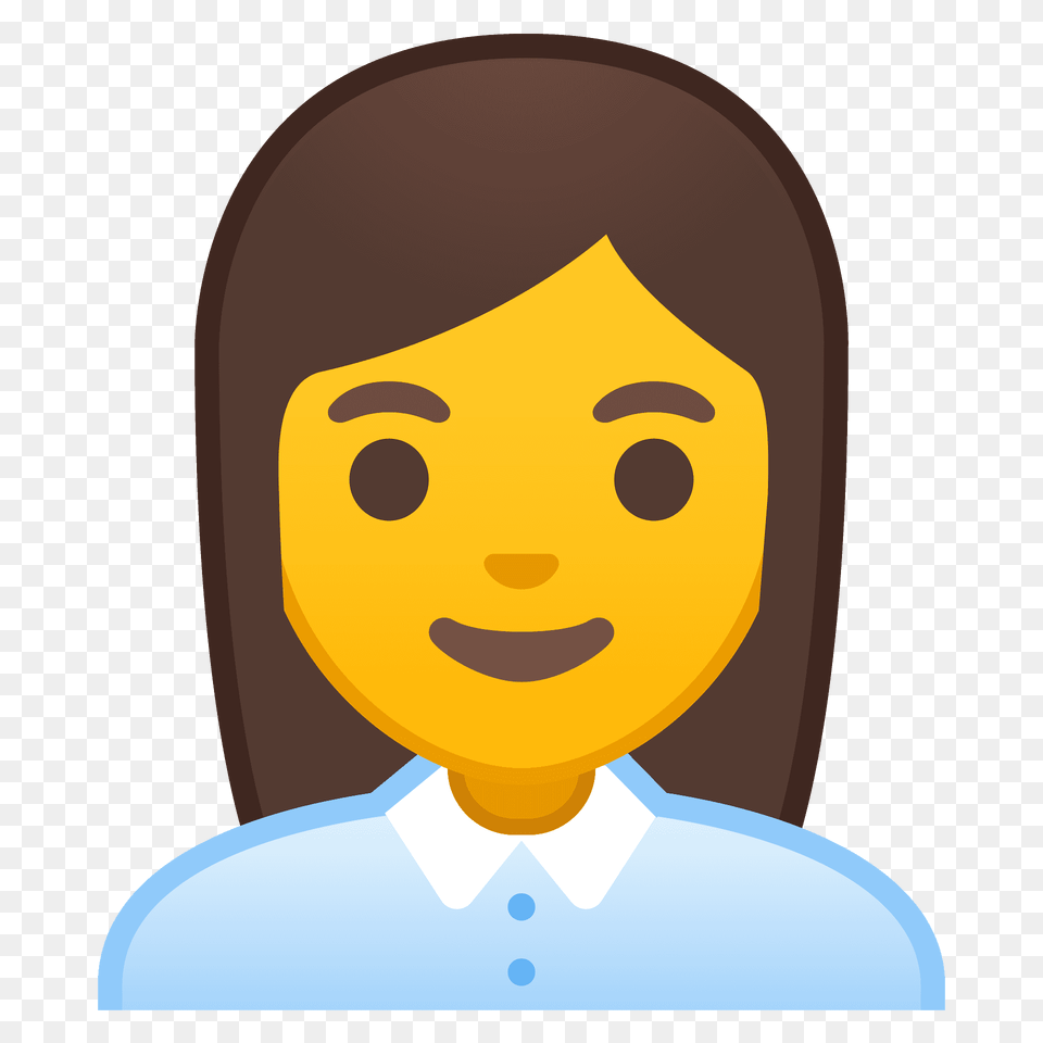 Woman Office Worker Emoji Clipart, Portrait, Photography, Face, Head Free Png Download