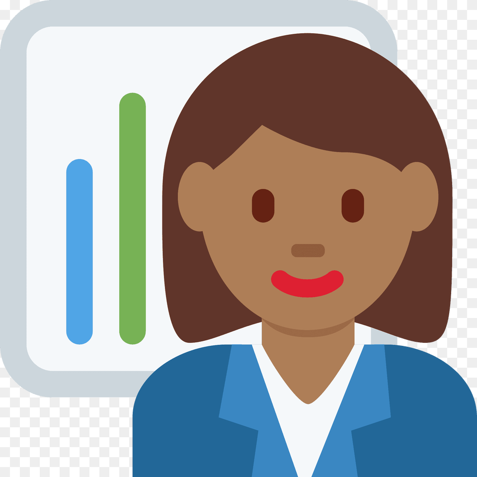 Woman Office Worker Emoji Clipart, Person, Face, Head, Photography Png Image