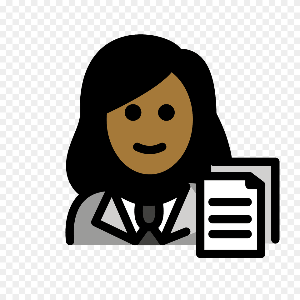 Woman Office Worker Emoji Clipart, Face, Head, Person, Animal Png