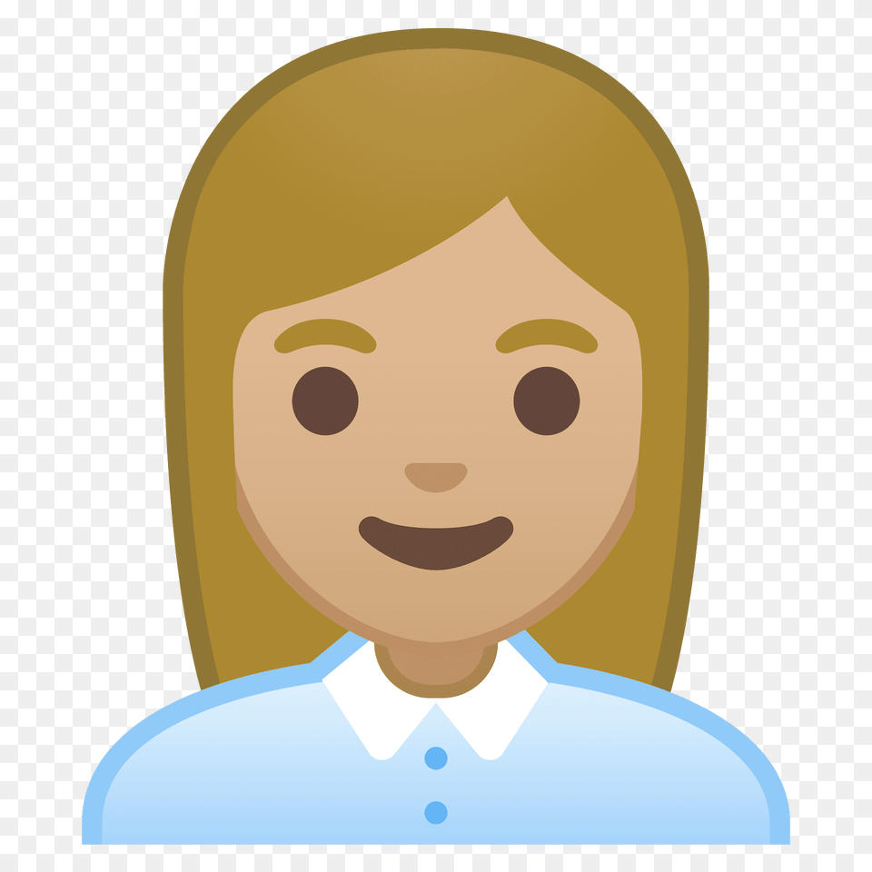 Woman Office Worker Emoji Clipart, Face, Head, Person, Photography Free Transparent Png