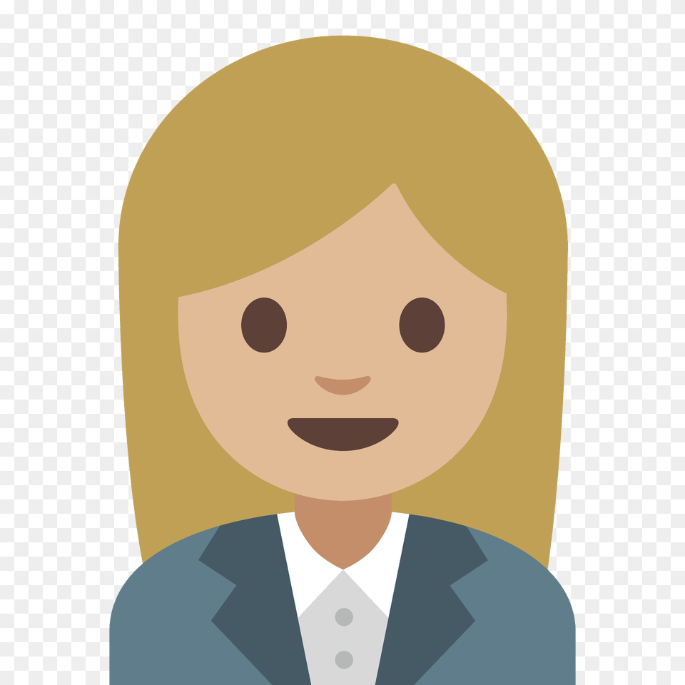 Woman Office Worker Emoji Clipart, Clothing, Coat, Photography, Face Free Png