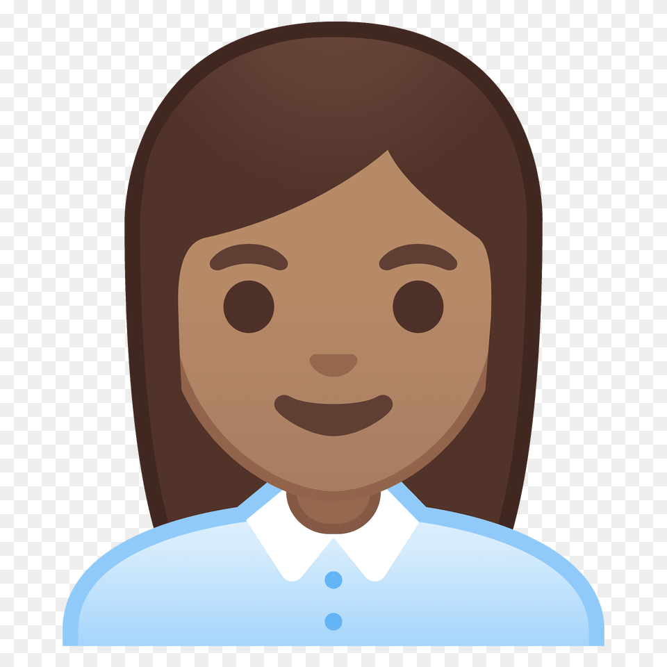 Woman Office Worker Emoji Clipart, Face, Head, Person, Photography Png
