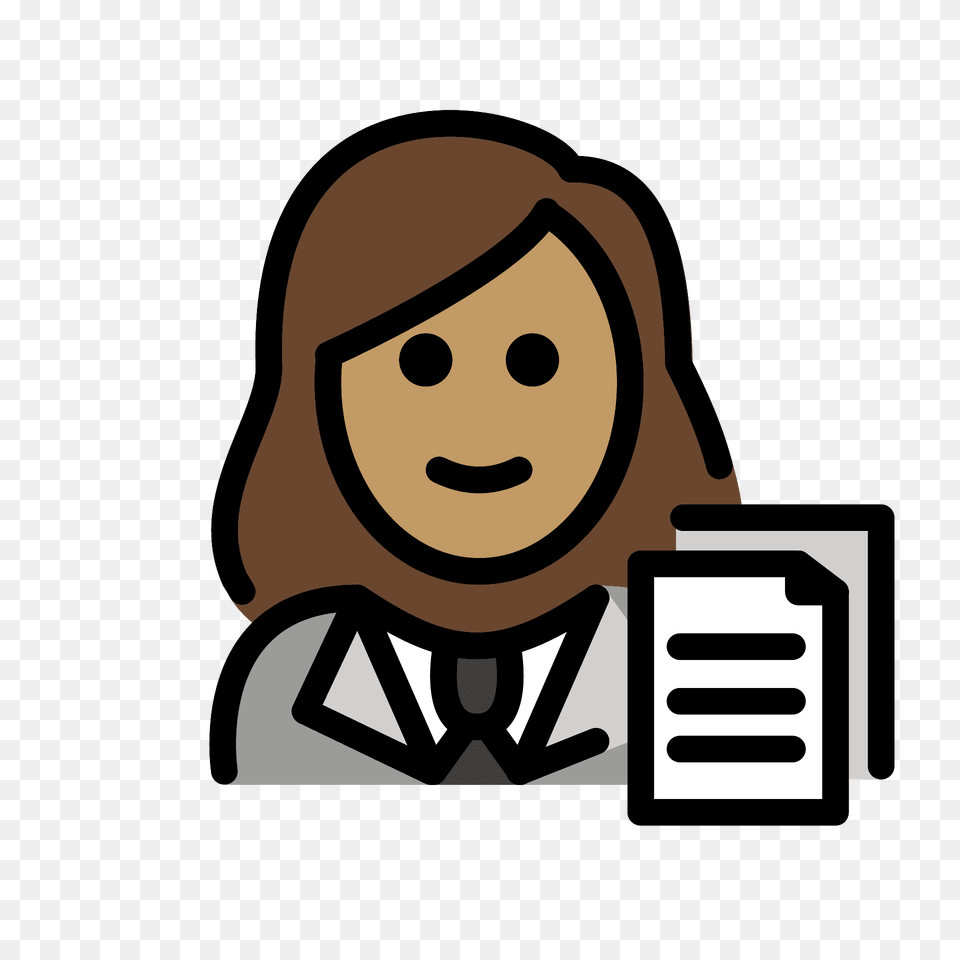 Woman Office Worker Emoji Clipart, Face, Head, Person Free Transparent Png