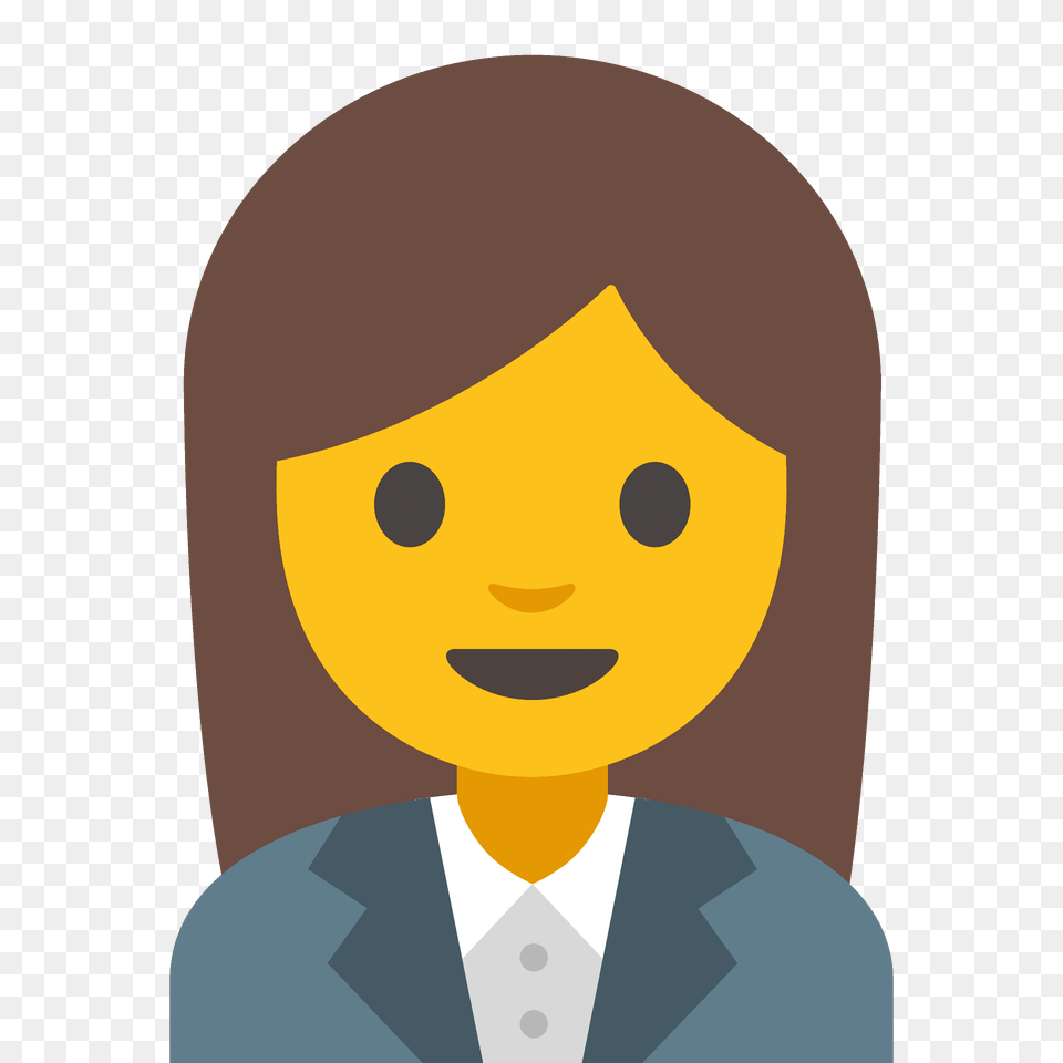 Woman Office Worker Emoji Clipart, Photography, Face, Head, Person Free Png