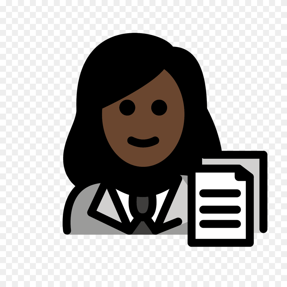 Woman Office Worker Emoji Clipart, Face, Head, Person, Animal Png Image