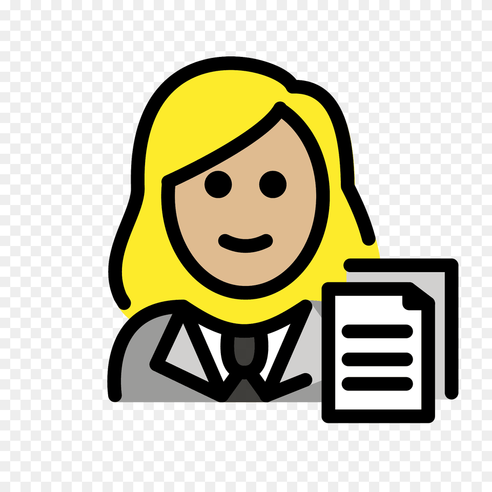 Woman Office Worker Emoji Clipart, Clothing, Coat, Hat, Face Free Transparent Png