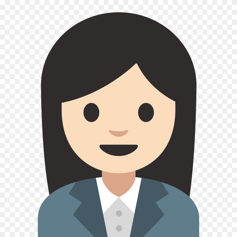 Woman Office Worker Emoji Clipart, Face, Head, Person, Photography Png Image