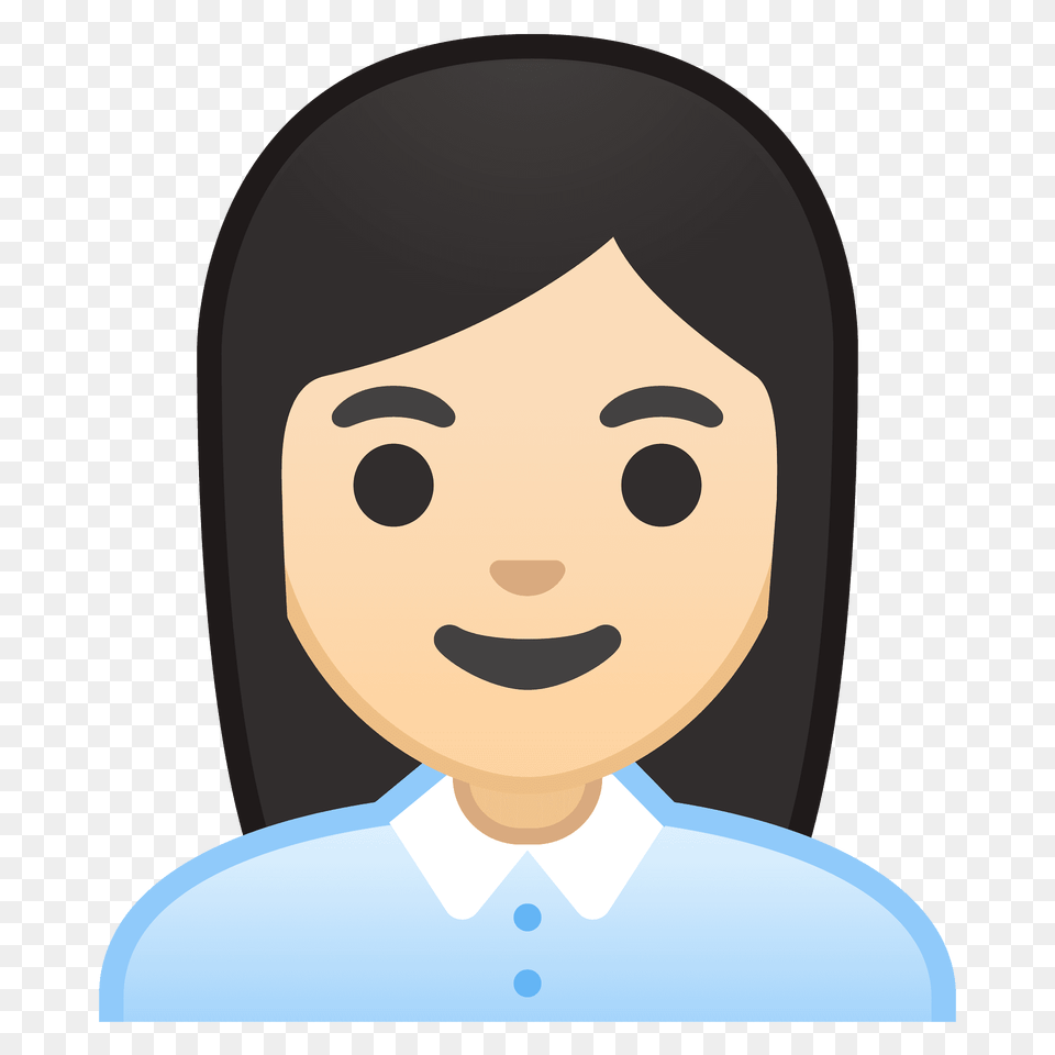 Woman Office Worker Emoji Clipart, Face, Head, Person, Photography Png Image