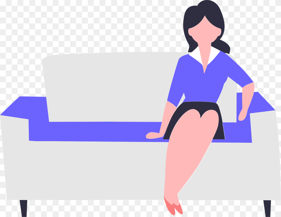 Woman On A Couch Clipart, Tub, Adult, Person, Female Free Png
