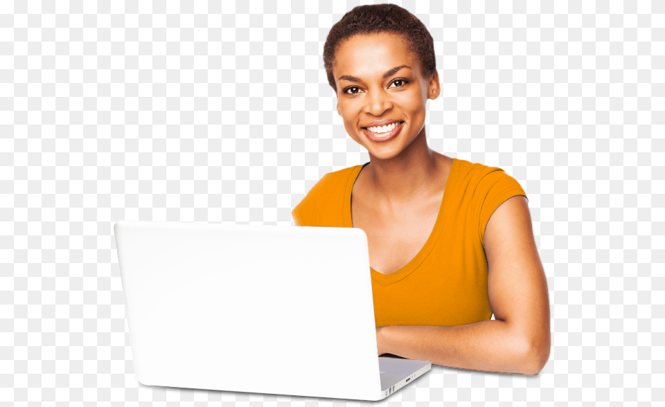 Woman On Laptop, Computer, Pc, Electronics, Person Free Png