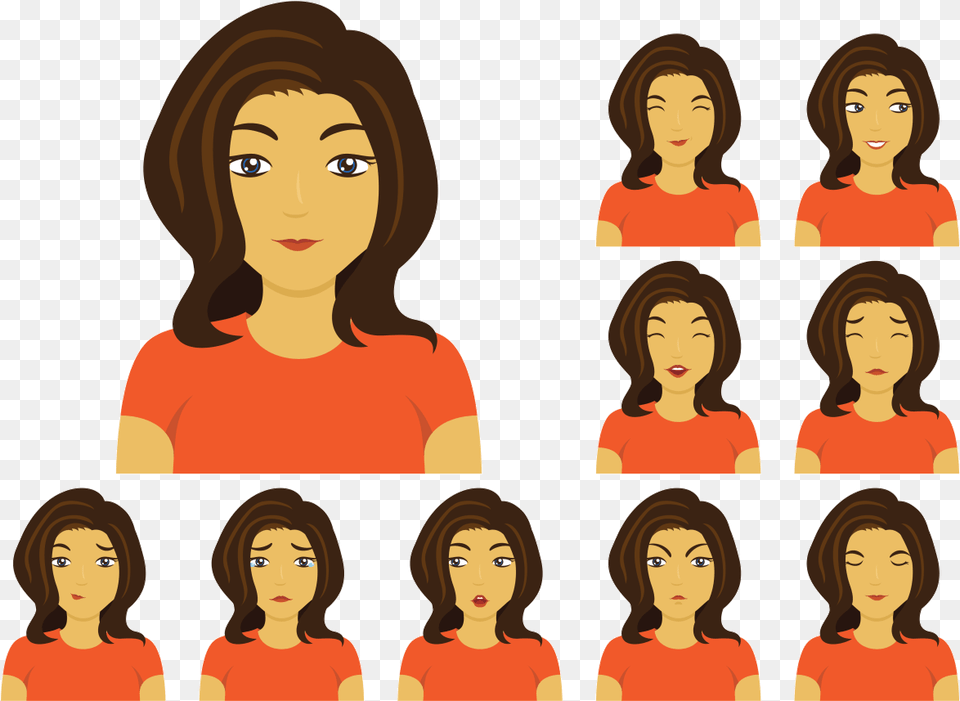 Woman Or Mujer Vector Vector Mujer, Adult, Person, Female, Face Png Image