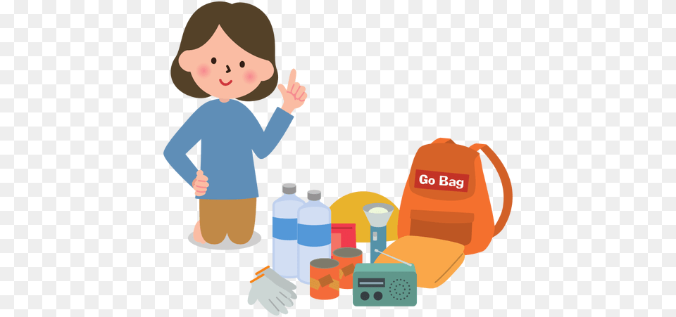 Woman Packing For Camping, Bag, Baby, Person, Cleaning Free Png