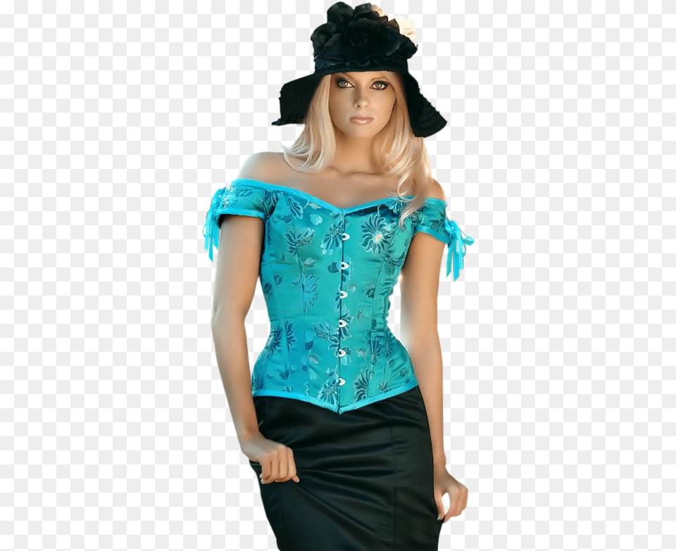 Woman Painting Female Hat Cosplay, Adult, Person, Clothing, Corset Png Image