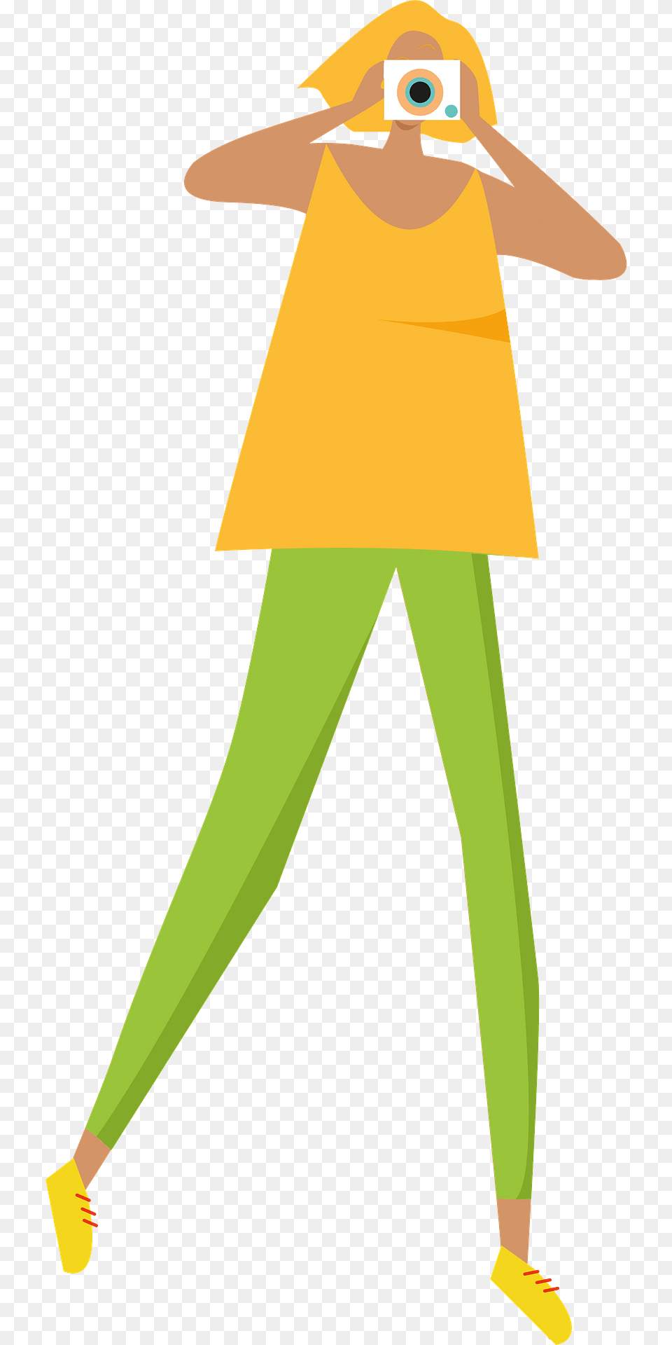 Woman Photographer Clipart, Clothing, Pants, Person, Walking Png