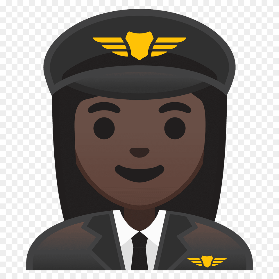 Woman Pilot Emoji Clipart, Captain, Person, Officer, Logo Png