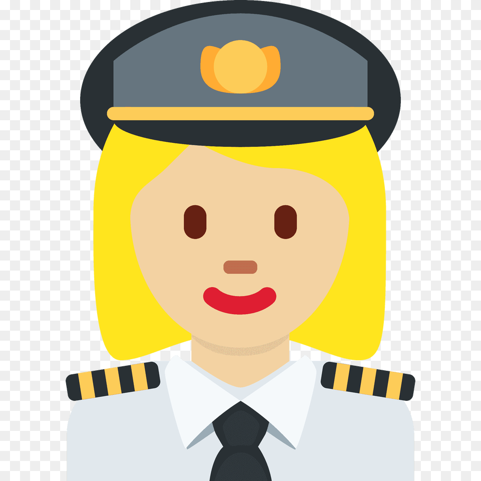Woman Pilot Emoji Clipart, Captain, Person, Officer, Snowman Free Png