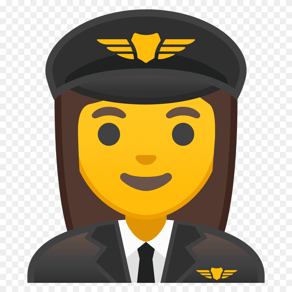 Woman Pilot Emoji Clipart, Captain, Person, Officer, Adult Free Transparent Png