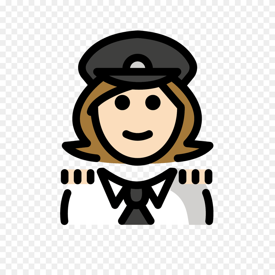 Woman Pilot Emoji Clipart, People, Person, Stencil, Captain Free Png