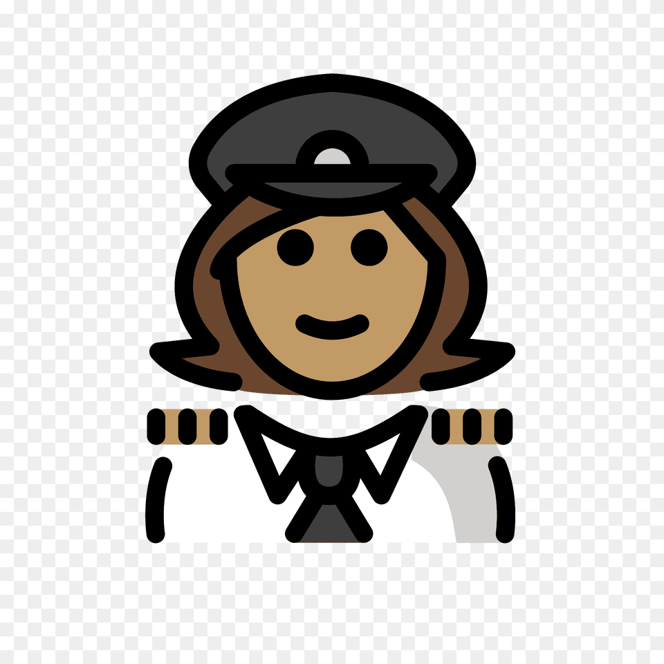 Woman Pilot Emoji Clipart, People, Person, Captain, Officer Free Transparent Png