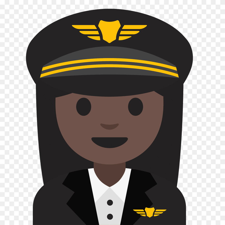 Woman Pilot Emoji Clipart, Captain, Officer, Person, Formal Wear Png